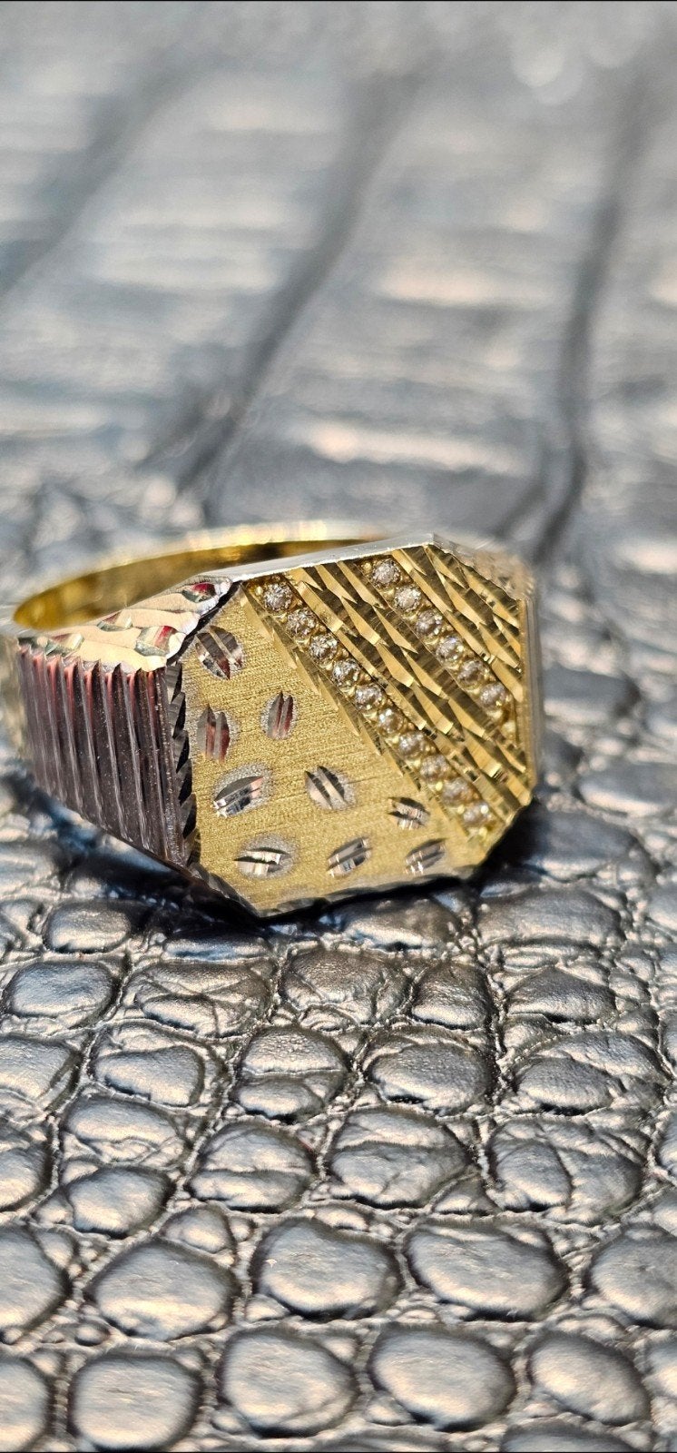 14k gouden ring bi-color