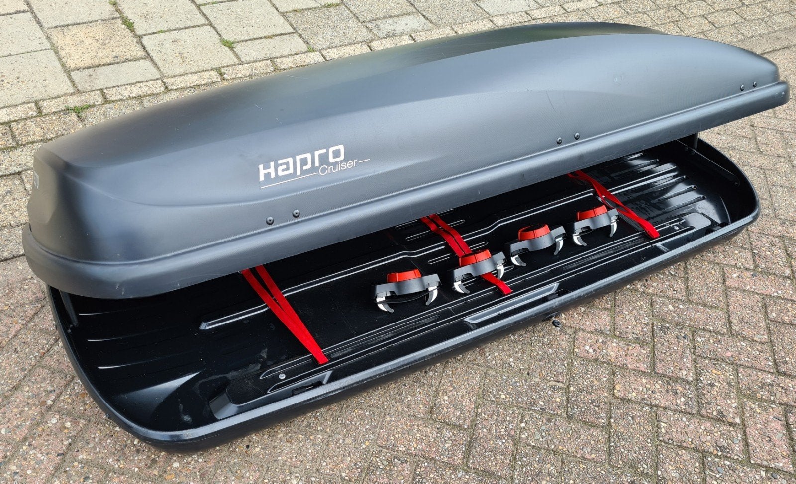 ALLERGROOTSTE Hapro Cruiser 10.8 PF XXL dakkoffer skibox, Auto diversen, Dakkoffers, Ophalen of Verzenden, Zo goed als nieuw