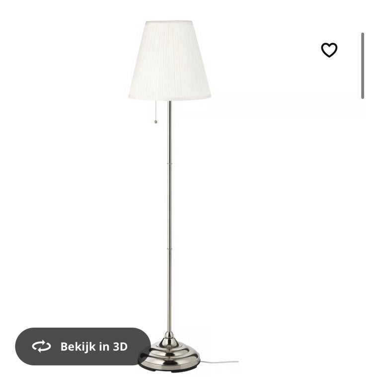 Floor lamp vloerlamp ikea arstid, Ophalen of Verzenden, Zo goed als nieuw, 150 tot 200 cm