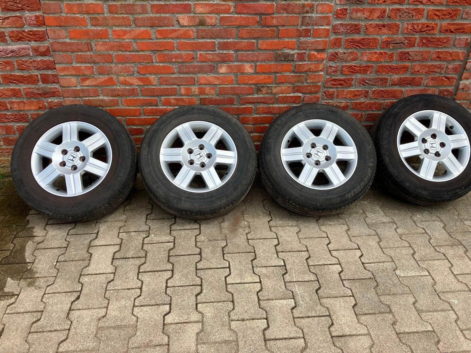 Originele Honda CRV velgen met zomerbanden 4mm, Auto-onderdelen, Banden en Velgen, Gebruikt, 16 inch, Banden en Velgen, Ophalen of Verzenden