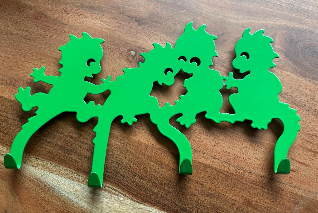 Leuke groene draken kapstok voor kinderkamer, Ophalen of Verzenden, Zo goed als nieuw