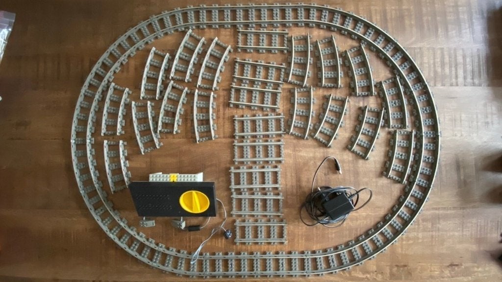 Lego 9 V treinrails , transformator en rails, Kinderen en Baby's, Speelgoed | Duplo en Lego, Ophalen, Gebruikt, Lego