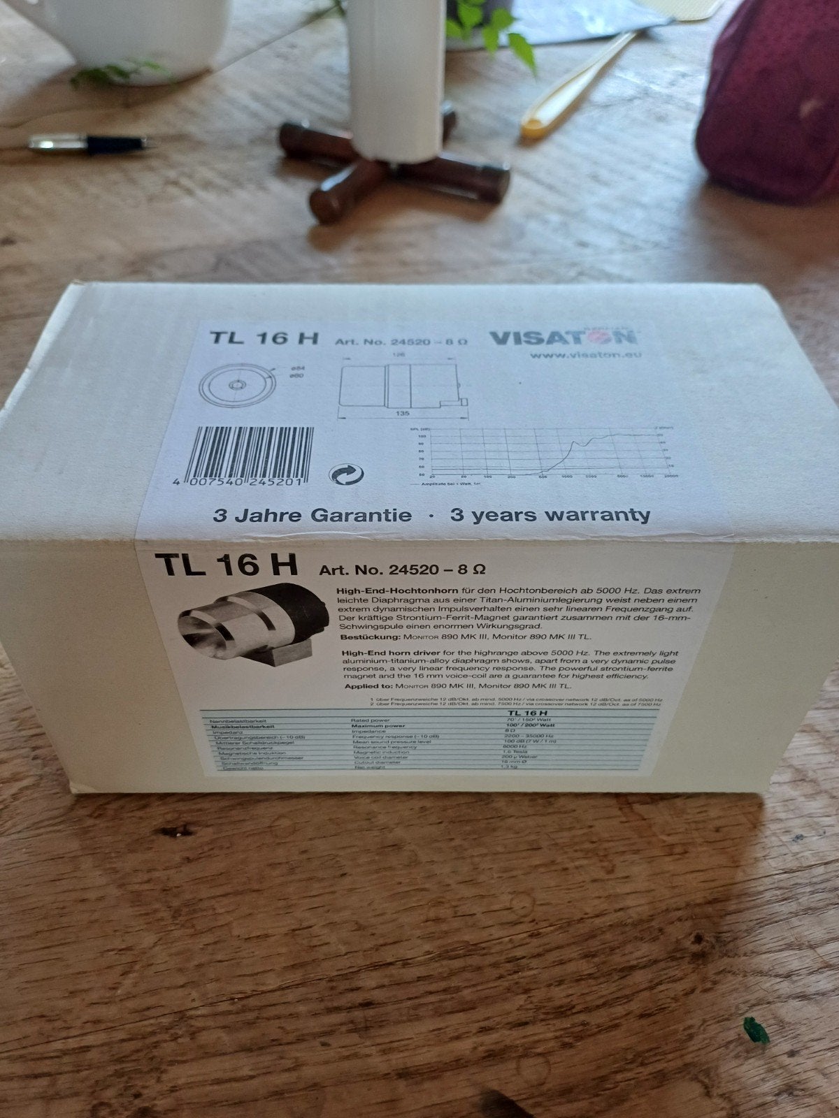 Visaton TL 16 H Hoornluidsprekers - Nieuw in doos, Overige merken, Overige typen, Nieuw, Ophalen of Verzenden