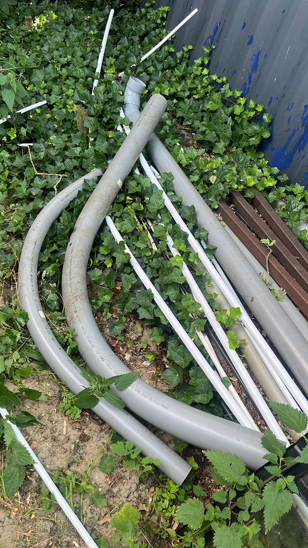 Straalbochten 110 en 75 mm, Ophalen, Bochten, Pvc, Nieuw