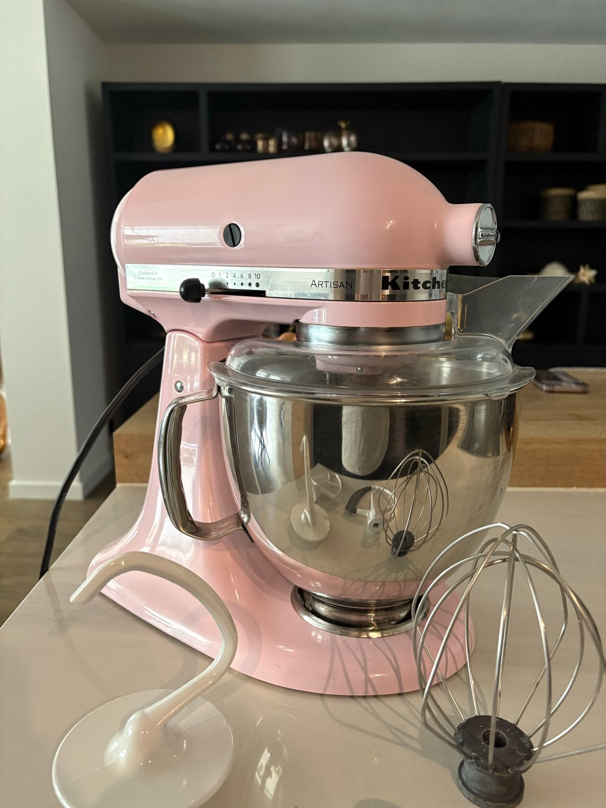 KitchenAid Artisan Keukenmixer Roze - Zo goed als nieuw, Witgoed en Apparatuur, Keukenmixers, 4 liter of meer, Ophalen of Verzenden