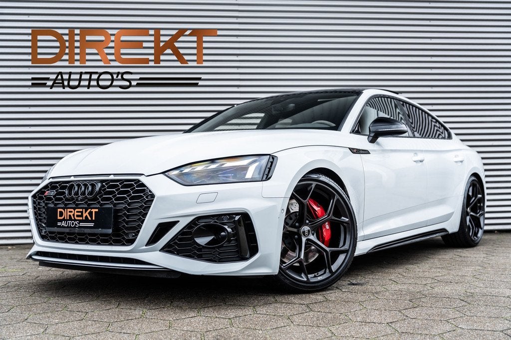 Audi RS5 SPORTBACK 2.9 TFSI Quattro Competition Kuipstoelen, Auto's, Audi, Automaat, Gebruikt, Zwart, Wit