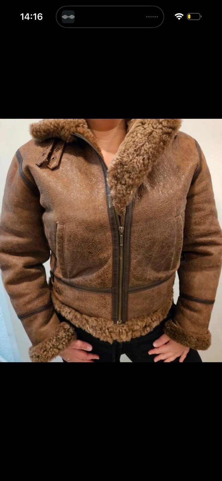 Arma lammy coat bruin maat 42, Bruin, Arma, Maat 42/44 (L), Ophalen of Verzenden