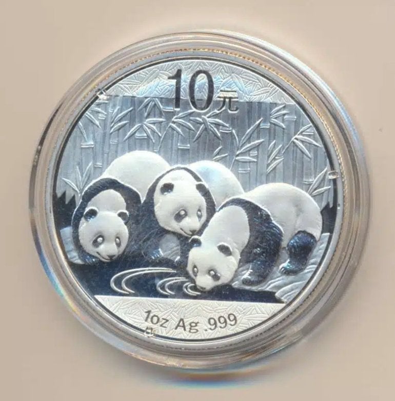 China 1 Ounce Zilveren panda 2013, Ophalen of Verzenden, Zilver