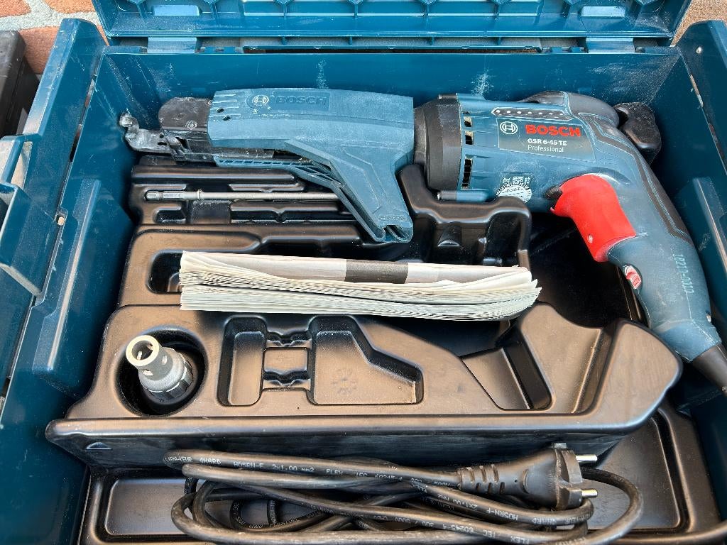 Bosch Professional GSR 6-45 TE + MA 55 Dieptebegrenzer, Doe-het-zelf en Verbouw, Gereedschap | Boormachines, Ophalen of Verzenden