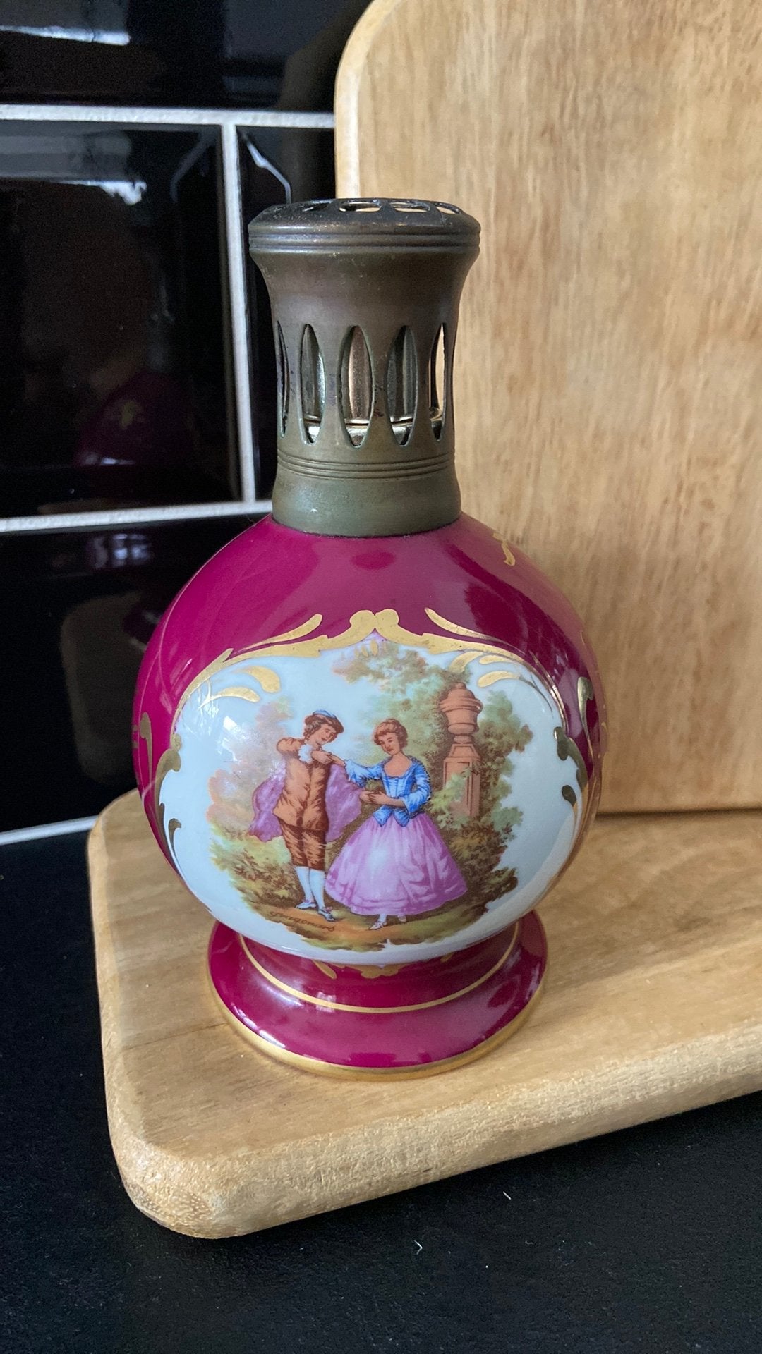 Maison/lampe Berger geurbrander porselein, Ophalen of Verzenden, Zo goed als nieuw