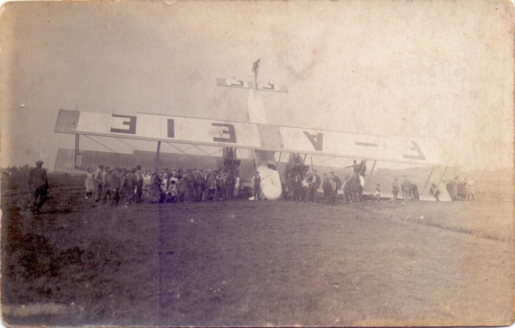 Noodlanding Farman Goliath Rotterdam Hillegersberg  1924, Ophalen of Verzenden, 1920 tot 1940, Ongelopen, Voertuig