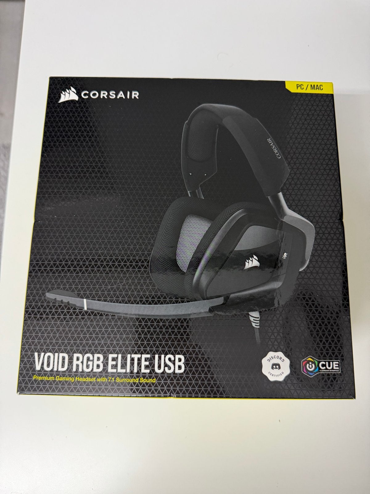 Corsair VOID RGB ELITE USB Gaming Headset 7.1 Surround, Overige merken, Gaming, Ophalen of Verzenden, Zo goed als nieuw
