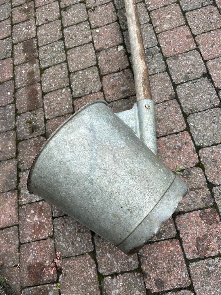 Zinken WATERSCHEP emmer met steel, Tuin en Terras, Gieters, Ophalen, Gebruikt, Metaal