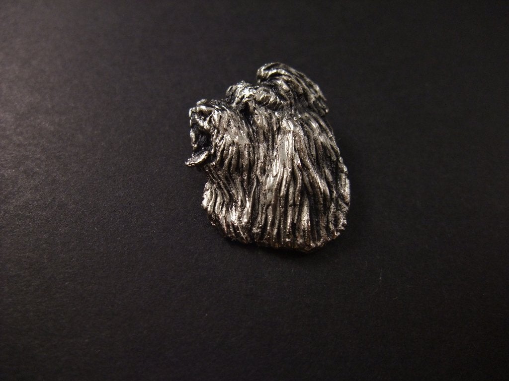 Briard Frans hondenras, zilverkleurige pin, Ophalen of Verzenden, Gebruikt, Overige onderwerpen