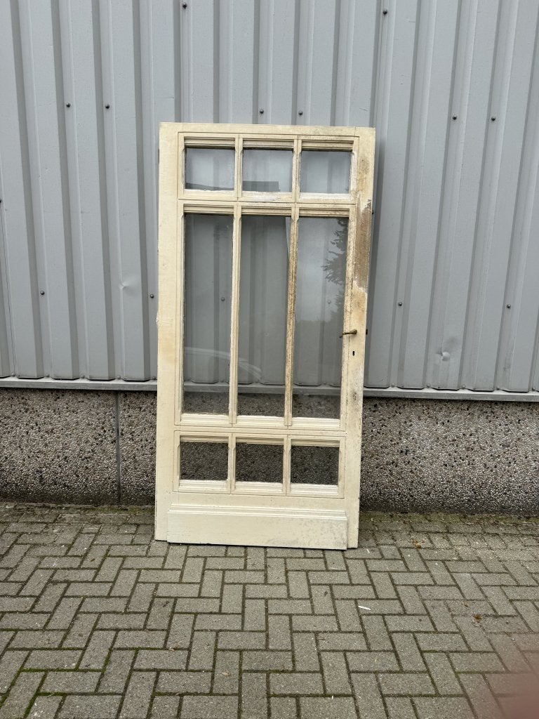 Zeer imposante massieve antieke eiken deur  112 x224,5x 55mm, Doe-het-zelf en Verbouw, Deuren en Horren, 100 tot 120 cm, La belle porte