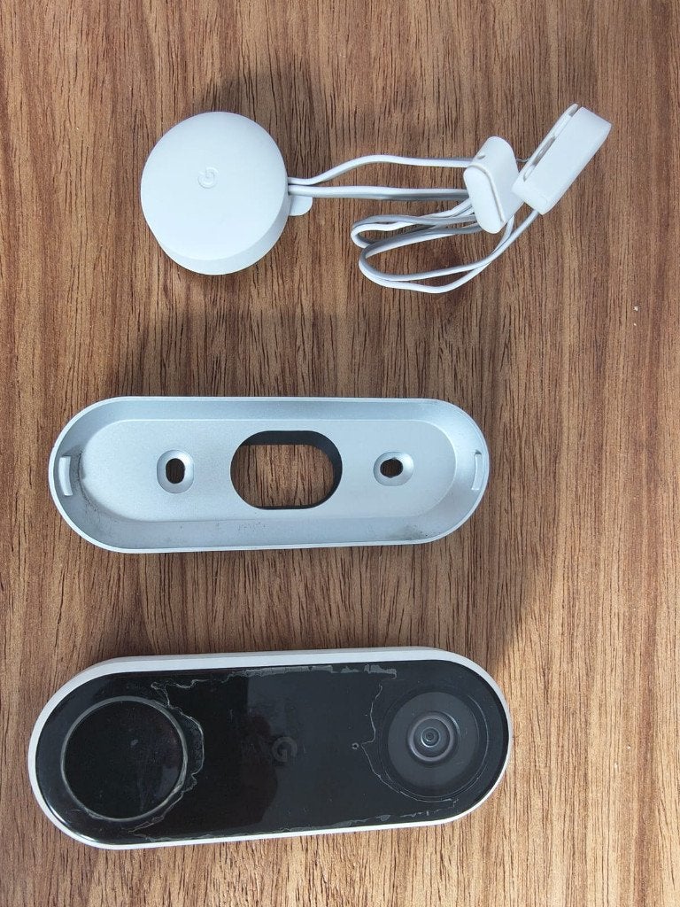 Nest Hello / Nest Doorbell Wired 1e generatie (A0027), Ophalen of Verzenden, Ingebouwde camera, Gebruikt, Bedraad