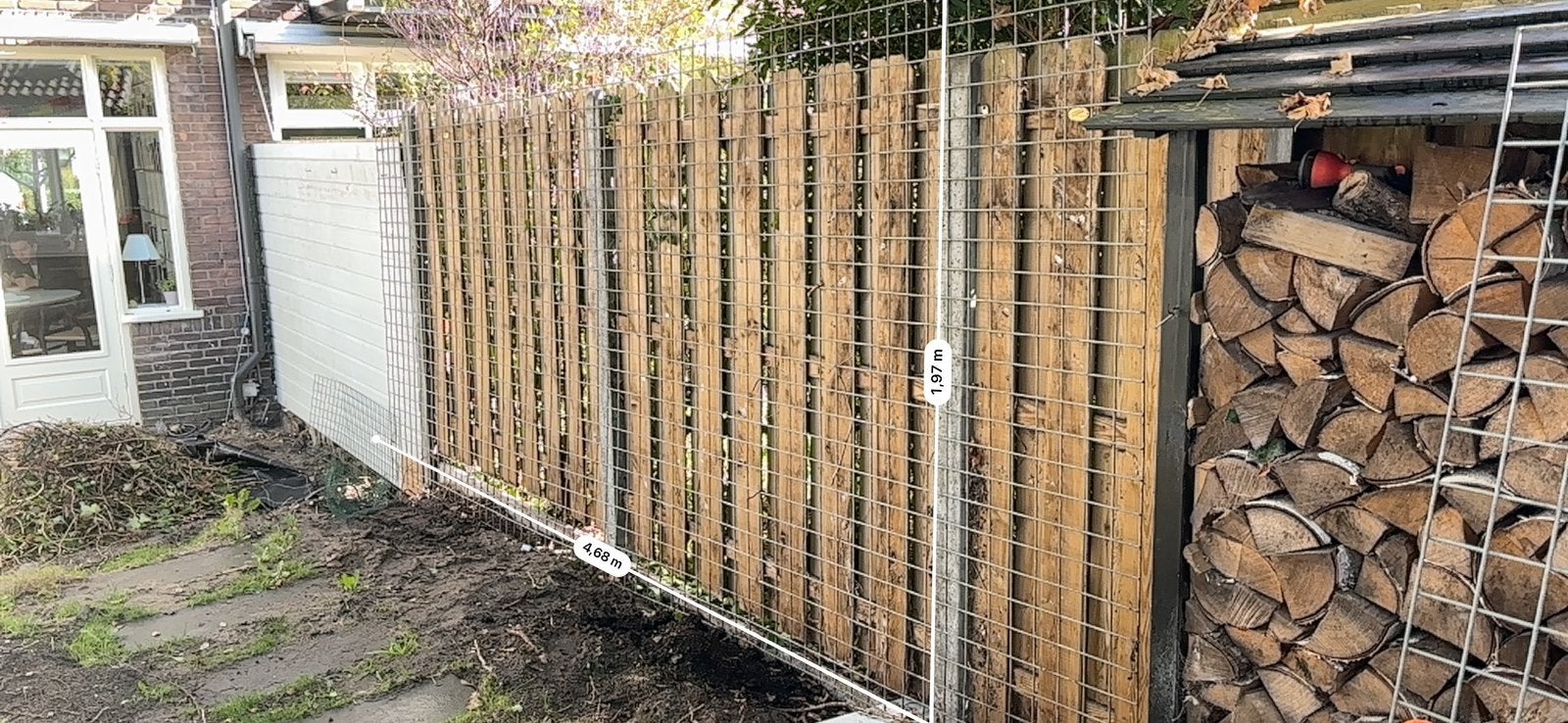 Bouwstaal mat vezinkt, Tuin en Terras, Ophalen, Zo goed als nieuw, Minder dan 10 meter