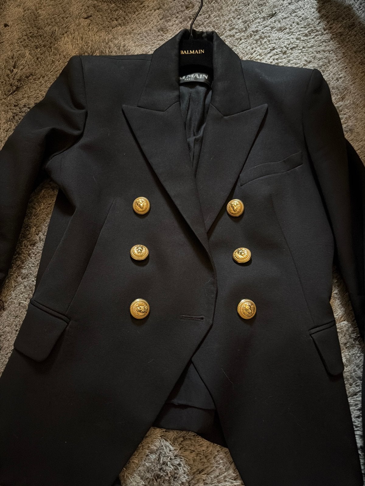 Balmain Blazer Zwart Maat 40 (M) - Zo goed als nieuw, Kleding | Dames, Ophalen of Verzenden, Zo goed als nieuw, Maat 38/40 (M)