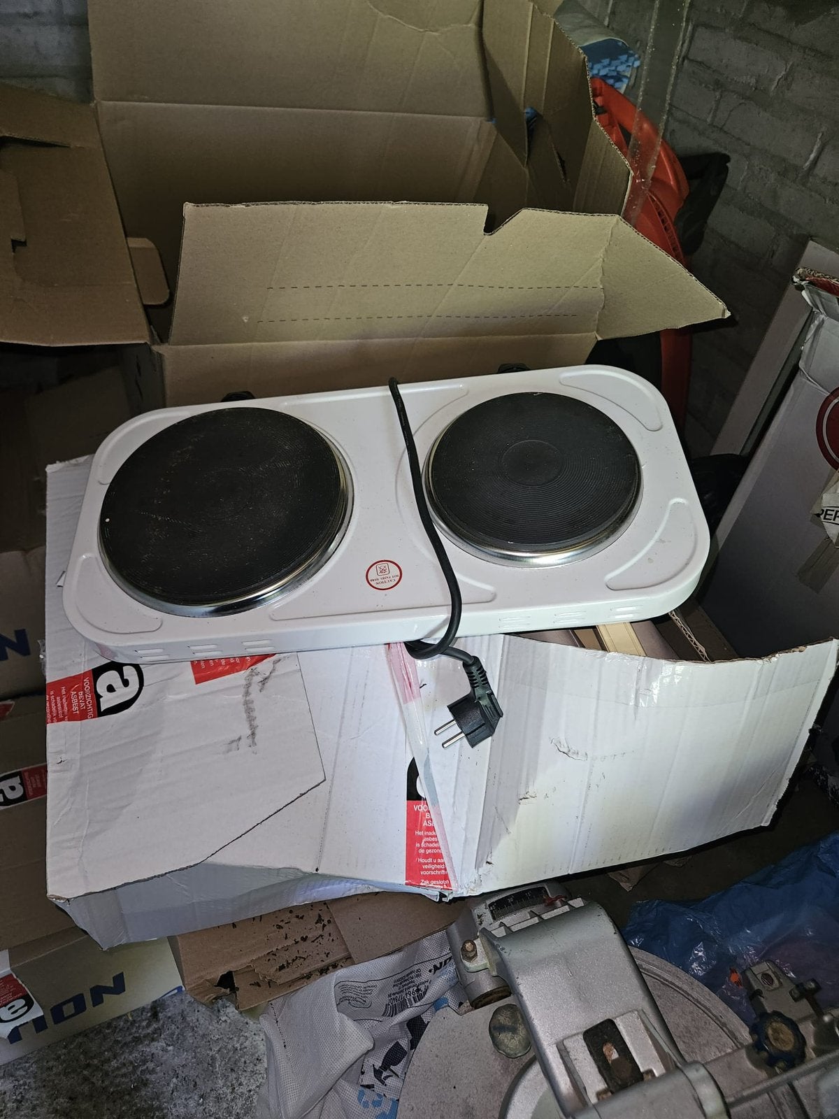 Elektirsche kookplaat, Witgoed en Apparatuur, Kookplaten, Ophalen, Gebruikt, 4 kookzones, Inbouw