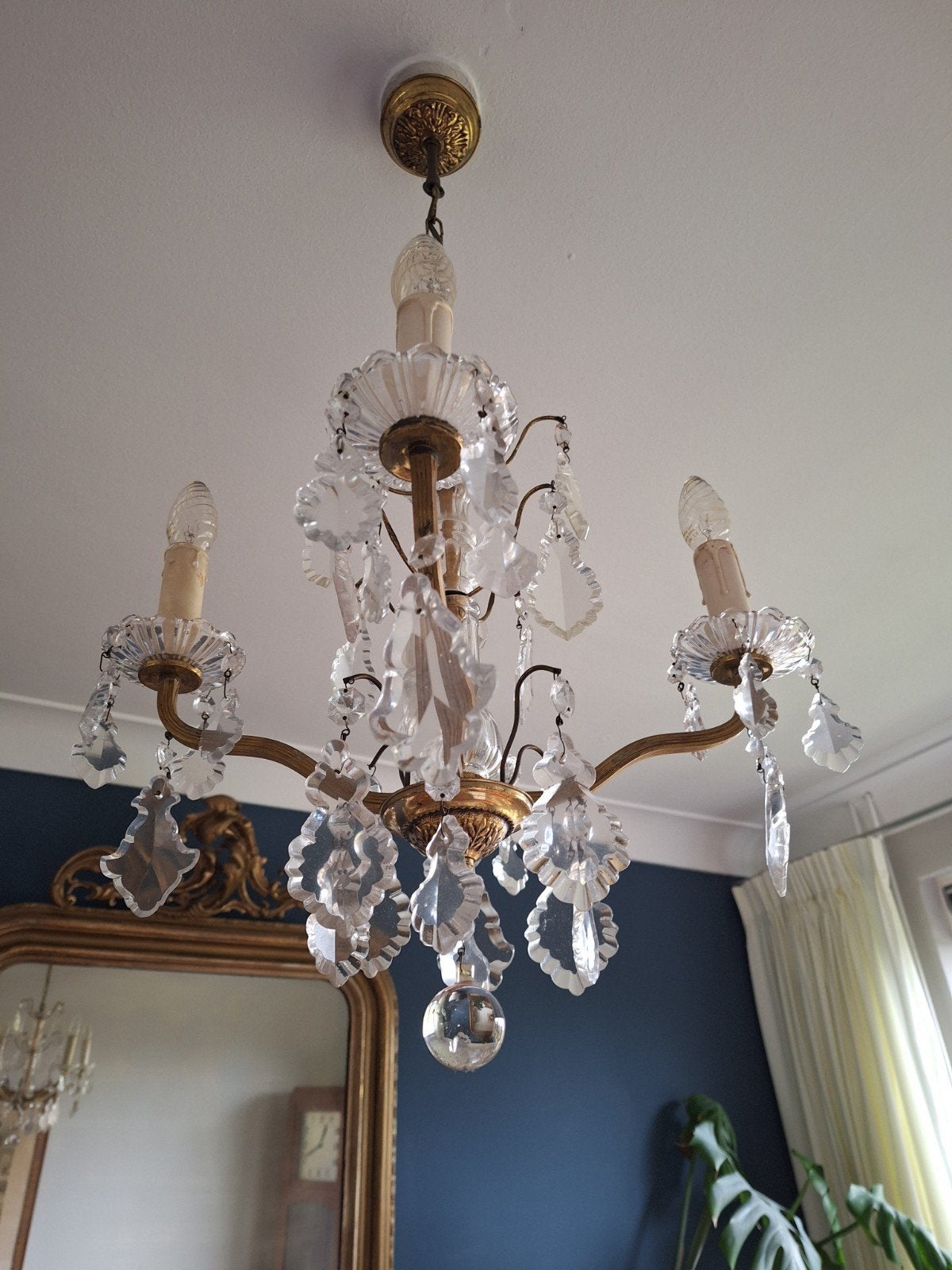set antiek kristallen lampen, Ophalen