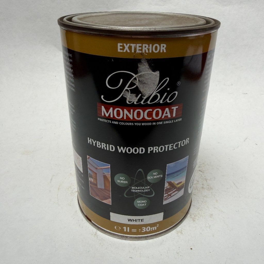 Rubio Monocoat Hybrid Wood Protector White Wit 1L, Rubio Monocoat, Wit, Nieuw, Ophalen of Verzenden