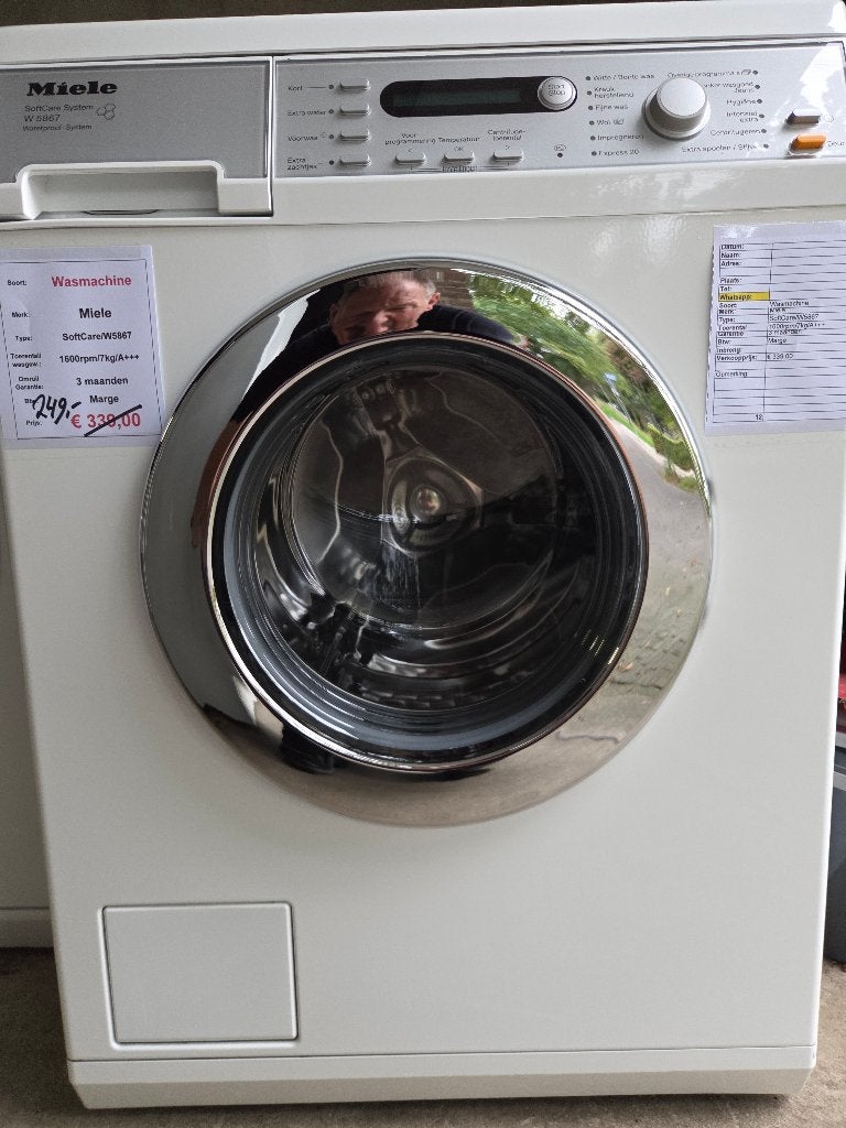 wasmachine Miele - 7kg - 1600rpm - A+++ UITVERKOOP!, Witgoed en Apparatuur, Ophalen, 6 tot 8 kg, Duitsland, Minder dan 85 cm