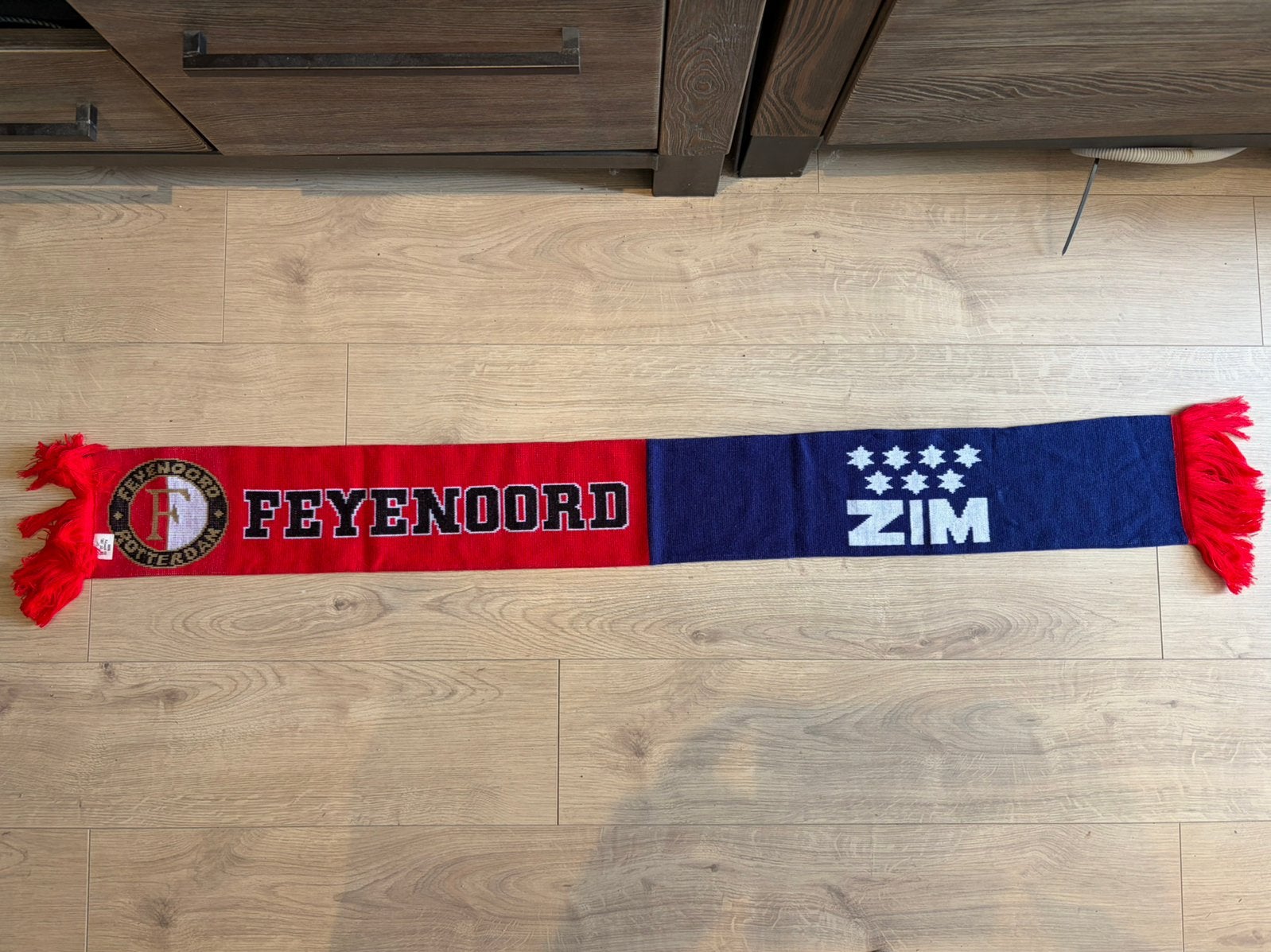 Feyenoord sjaal met opdrukkinf feyenoord zim, Ophalen of Verzenden, Zo goed als nieuw, Overige maten, Sjaal