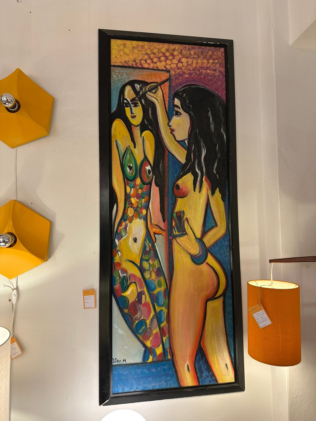 Vintage Frans kunstwerk van Vion, Ophalen