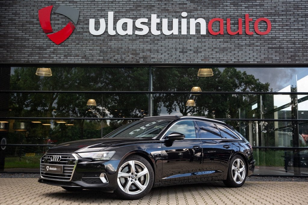 Audi A6 Avant 50 TFSI e quattro S edition , Panoramadak, Tre, Auto's, Automaat, 77 km/l, Gebruikt, Zwart