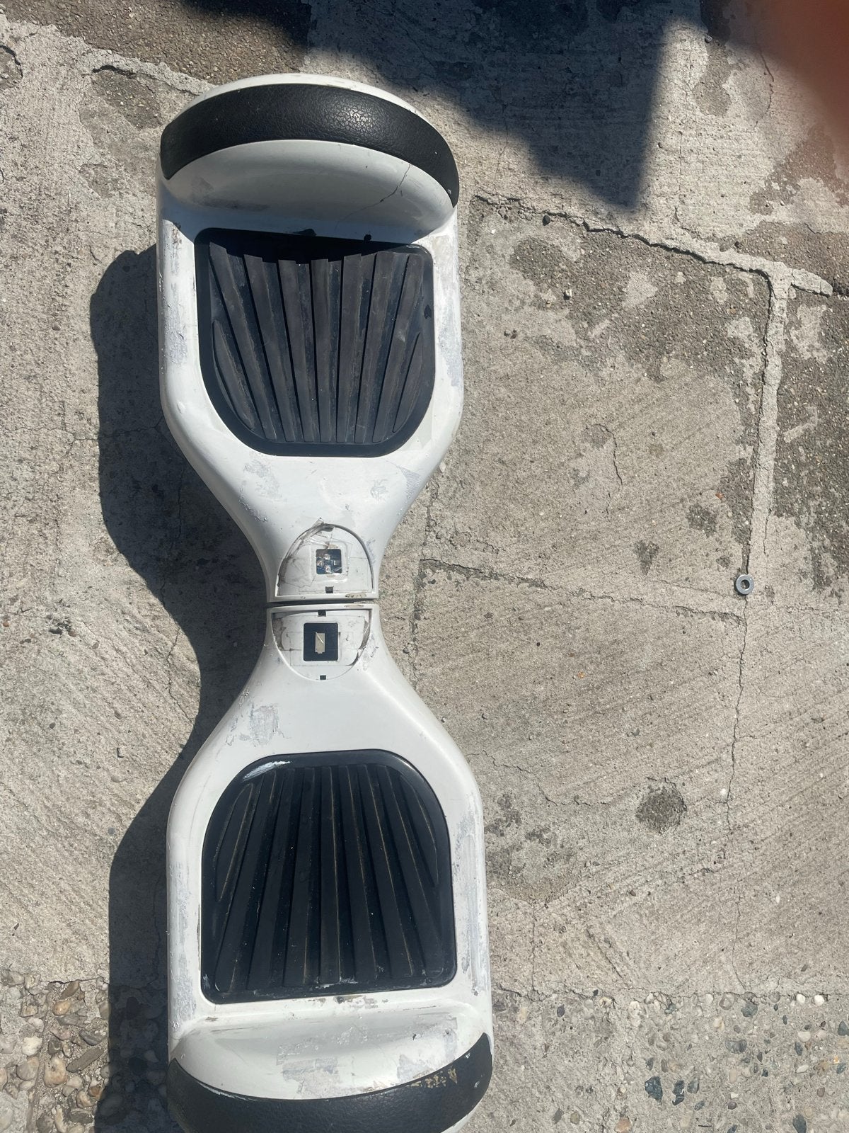 Hoverboard met zitje - Wit, gebruikt, Fietsen en Brommers, Steps, Gebruikt, Elektrische step (E-scooter), Ophalen