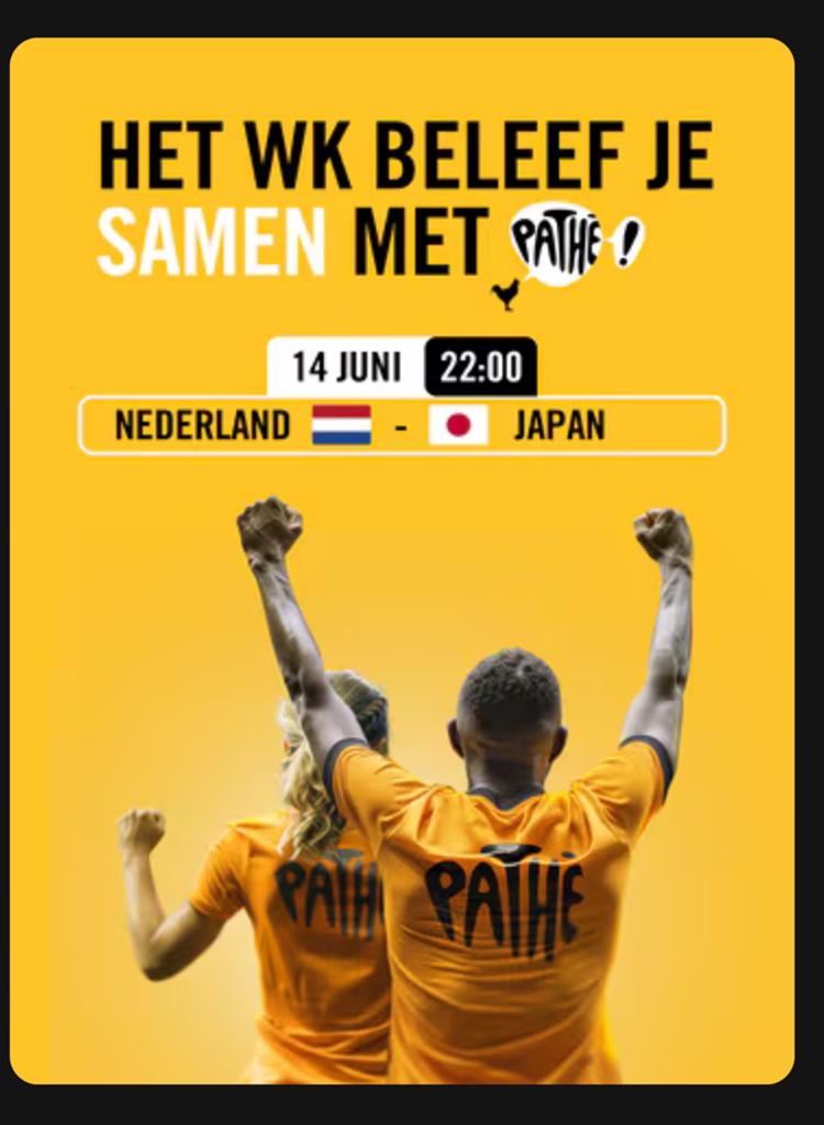 WK 2026 PATHE, Tickets en Kaartjes, Eén persoon