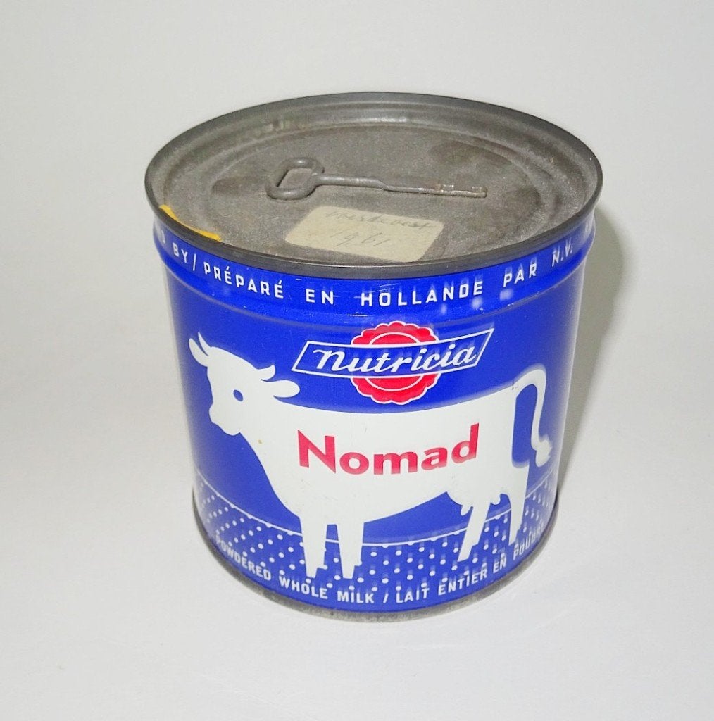 Blik Nutricia Nomad poedermelk, Verzamelen, Ophalen of Verzenden, Zo goed als nieuw, Overige