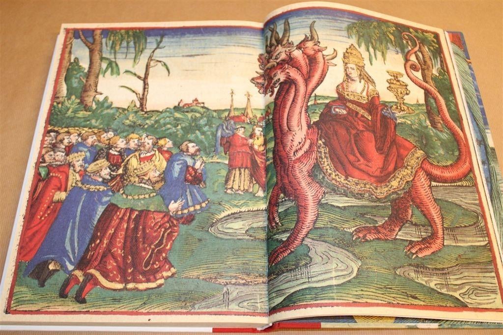 Bijbel in Beelden —Prachtige Illustraties Lucas Cranach [DE], Boeken, Ophalen of Verzenden, Gelezen