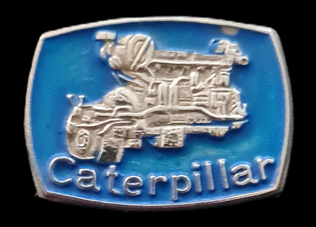 Caterpillar speld- blauw gelakt, Verzenden, Nieuw, Transport, Speldje of Pin