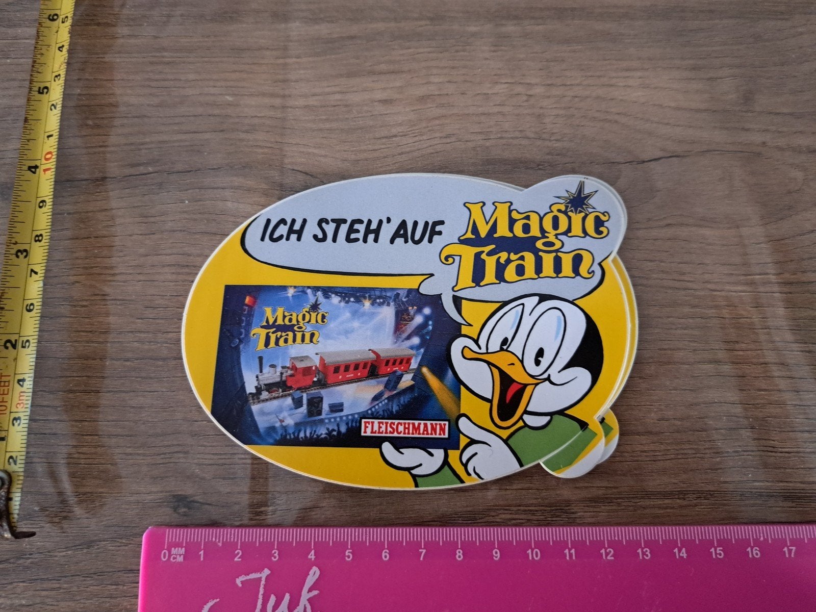Sticker Fleischmann Ich steh' auf Magic Train eend, Ophalen of Verzenden, Zo goed als nieuw, Bedrijf of Vereniging