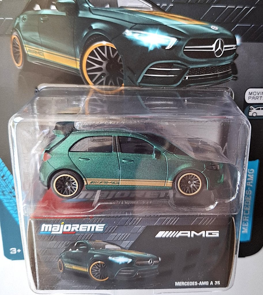 Majorette Mercedes AMG A 35, Moving parts, Matt Green, Ophalen, Nieuw, Auto