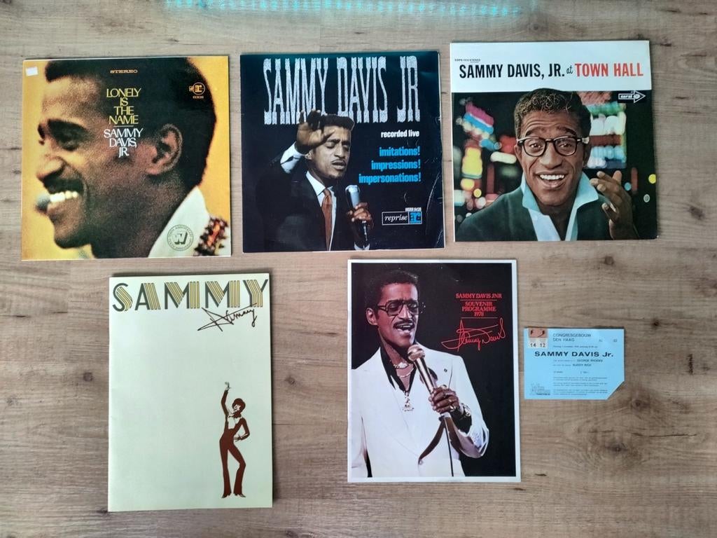 Sammy Davis Jr.  3 Vinyl LP's en memorabilia collectie, Cd's en Dvd's, Vinyl | Overige Vinyl, Ophalen of Verzenden, 12 inch