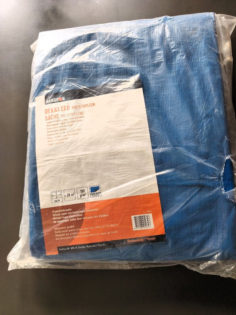 DEKKLEED 24 m2 Blauw, Doe-het-zelf en Verbouw, Zeil en Folie, Ophalen, Nieuw, 15 m² of meer, Zeil