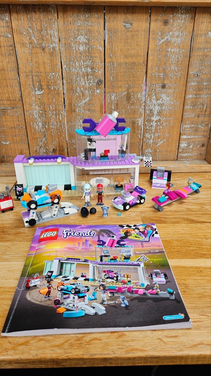 Lego Friends 41351 Kart tuningshop, Gebruikt, Lego, Friends, Ophalen of Verzenden