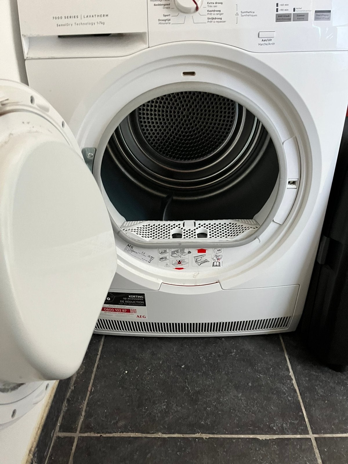 AEG 7000 Series Lavatherm SensiDry Warmtepompdroger, Witgoed en Apparatuur, Wasdrogers, Ophalen, Zo goed als nieuw, Condens, 85 tot 90 cm