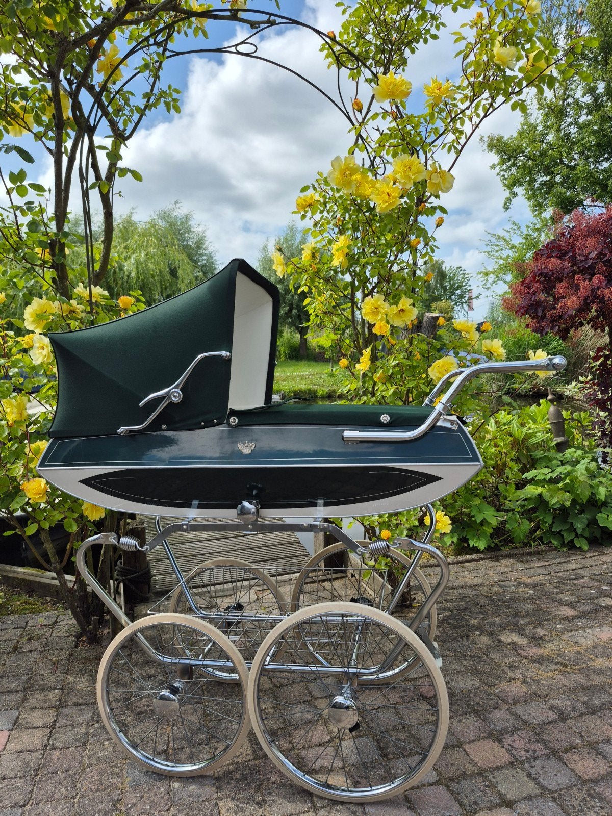 Vintage kinderwagen Van Delft, Kinderen en Baby's, Kinderwagens en Combinaties, Ophalen, Gebruikt, Overige merken