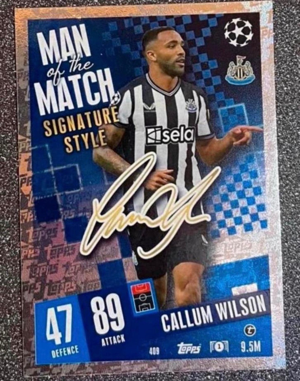 Topps MA 23/24 MotM SIGNATURE STYLE CALLUM WILSON NEWCASTLE, Verzenden, Zo goed als nieuw, Plaatje