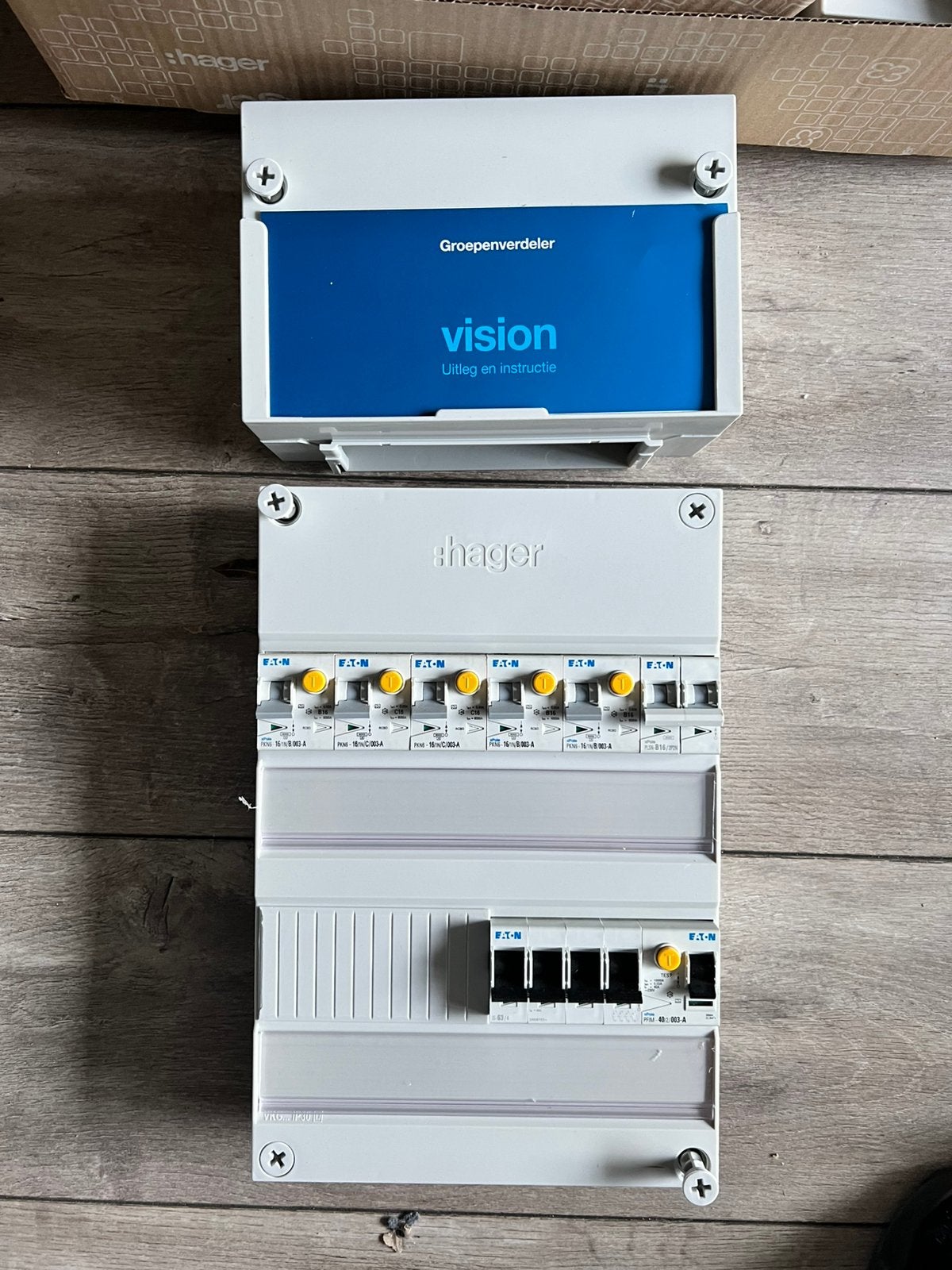 Nieuwe 400V hagerkast met eaton aardlekautomaten, Ophalen of Verzenden, Nieuw, Aardlekautomaat