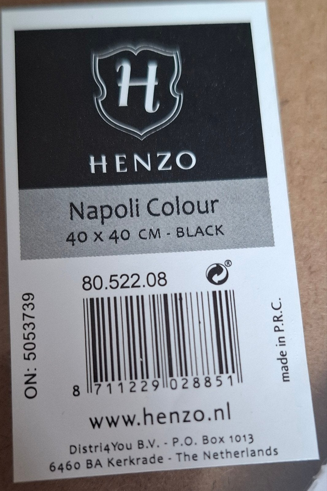 Henzo Napoli Colour Fotolijst 40x40 cm Zwart, Distri4You B.V. - P.O. Box 1013, 6460 BA Kerkrade - The Netherlands, Nieuw, Ophalen of Verzenden