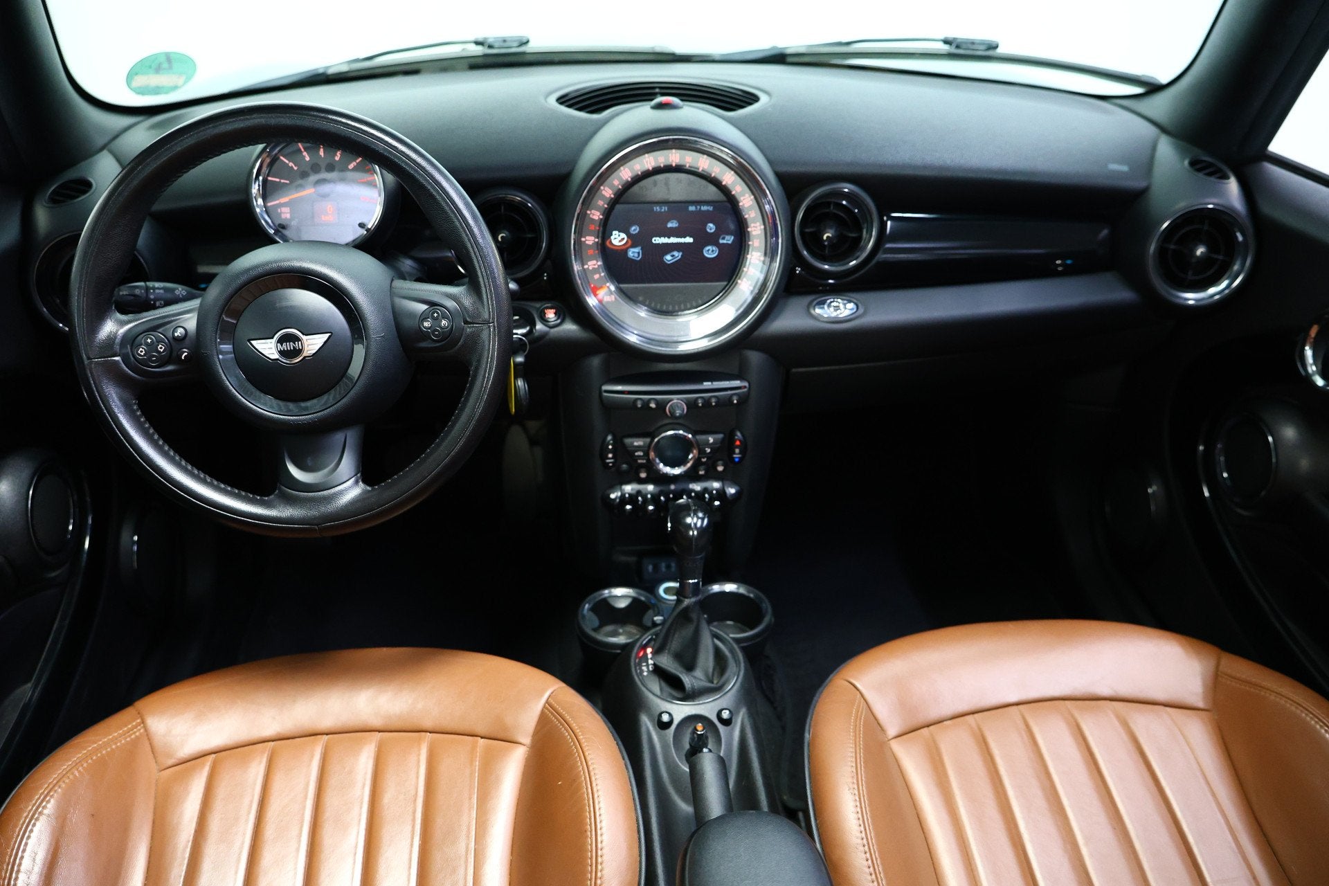 MINI 1.6 Cooper Cabriolet AUTOMAAT Chili LEDER NAVI BT STOEL, Auto's, 15 km/l, Gebruikt, Zwart, 4 cilinders