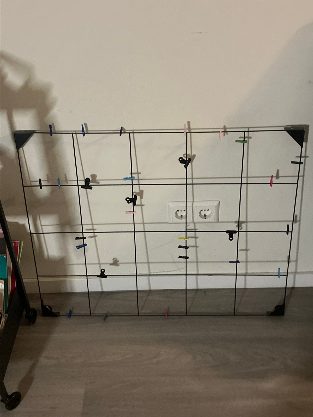IKEA Black metal photo grid frame, Ophalen, Metaal, Industrieel, Gebruikt