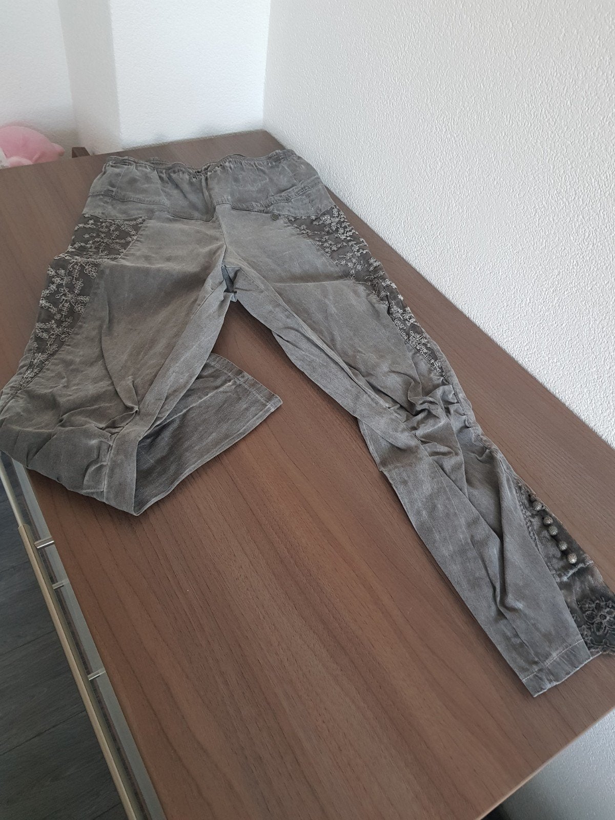 nieuwe broek maat 40 met elastische band, Beige, Nieuw, Lang, Ophalen