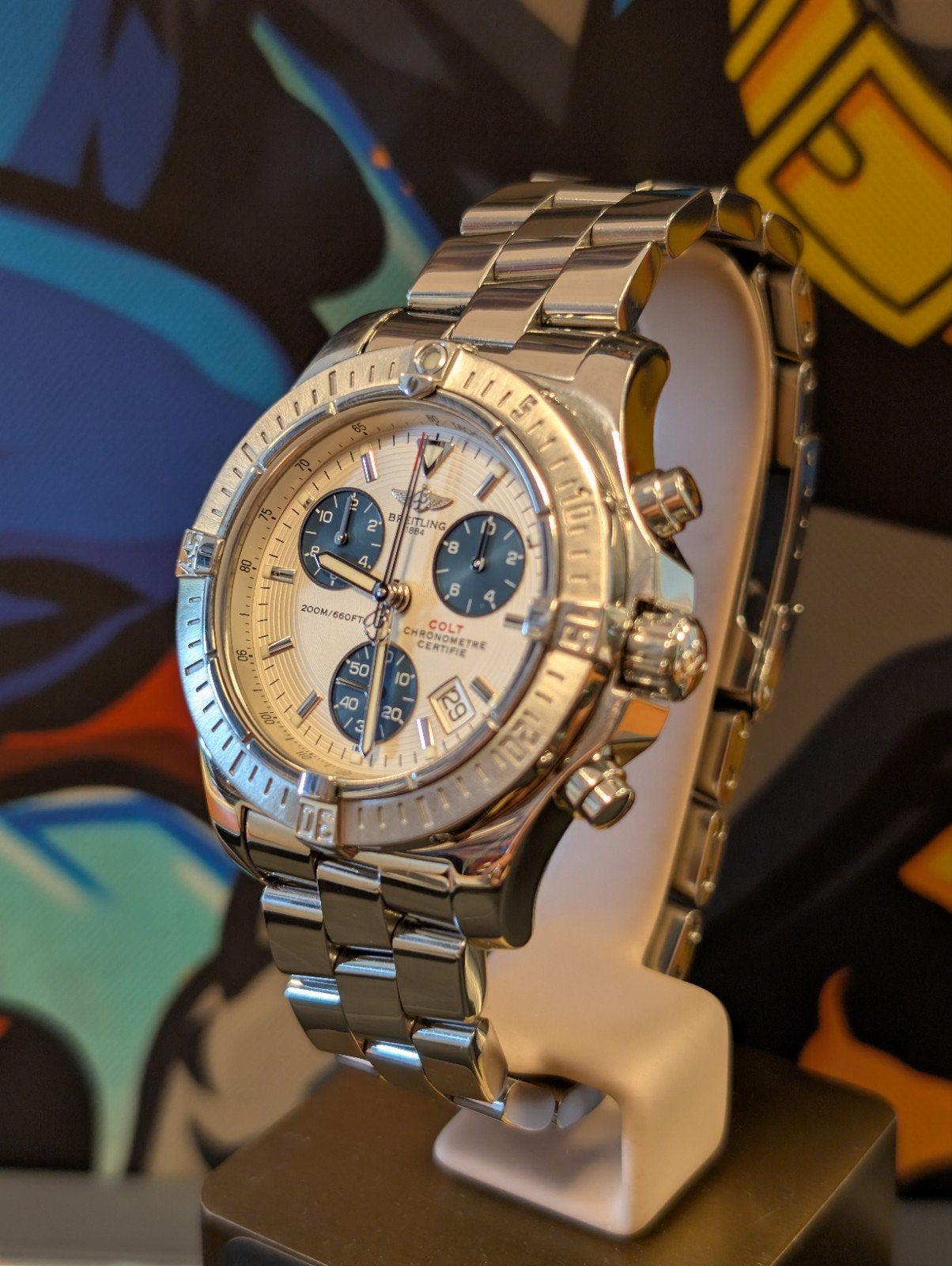 breitling Colt A73380, Sieraden, Tassen en Uiterlijk, Horloges | Heren, Ophalen of Verzenden, Zo goed als nieuw, Breitling