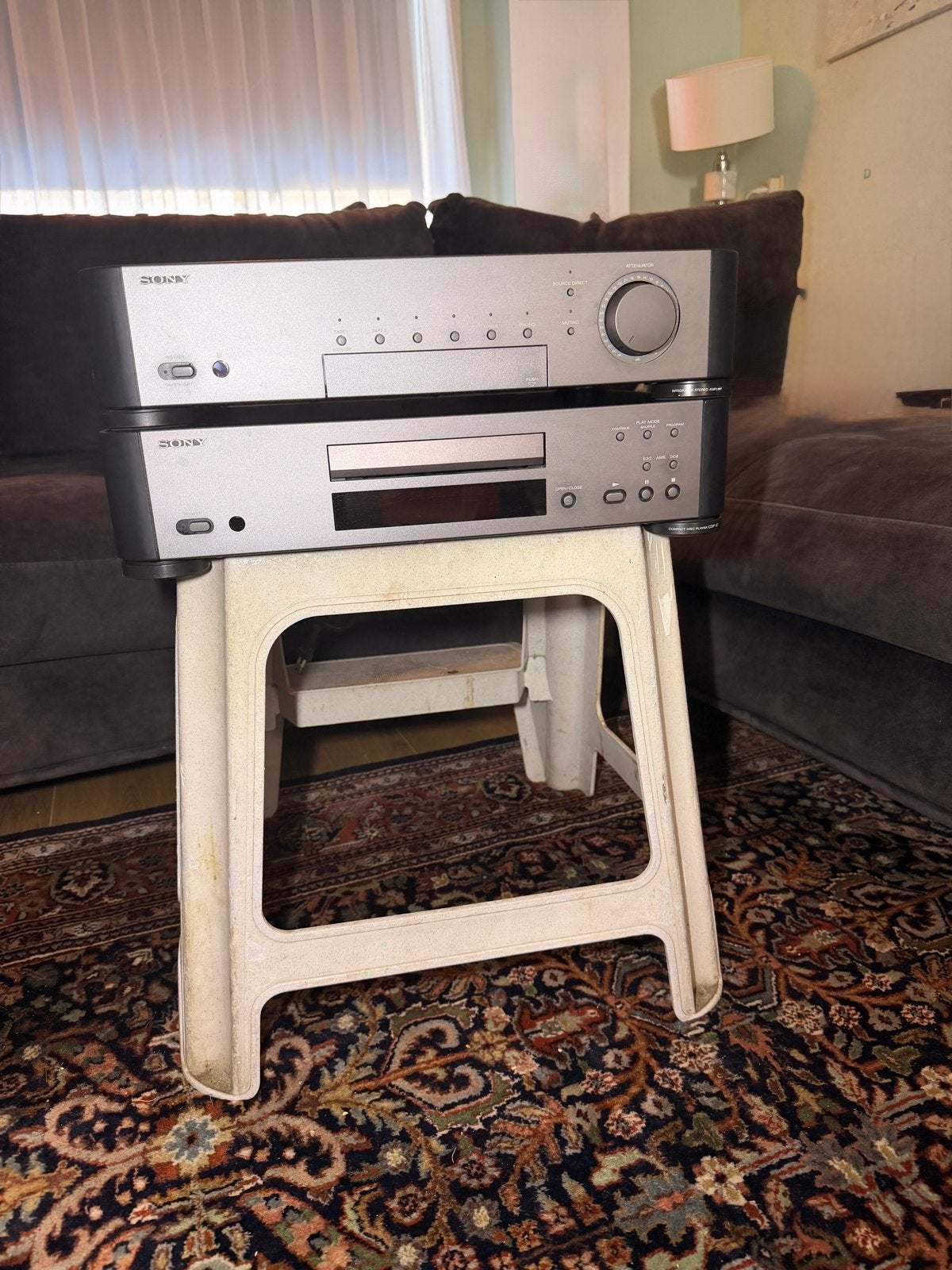 Sony Stereo Set: Versterker en CD-speler (TA-S7, CDP-S7), Audio, Tv en Foto, Stereo-sets, Ophalen, Gebruikt, Losse componenten