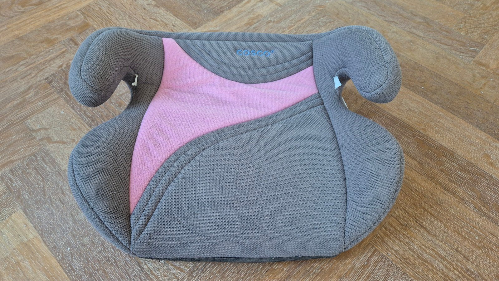 Cosco zitverhoger/stoelverhoger voor kinderen - Grijs/Roze, Overige merken, 15 t/m 36 kg, Ophalen of Verzenden, Gebruikt